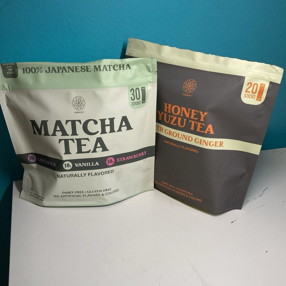 Harmony Matcha Tea with Lavender, Vanilla, and Strawberry & Yuzu Honey